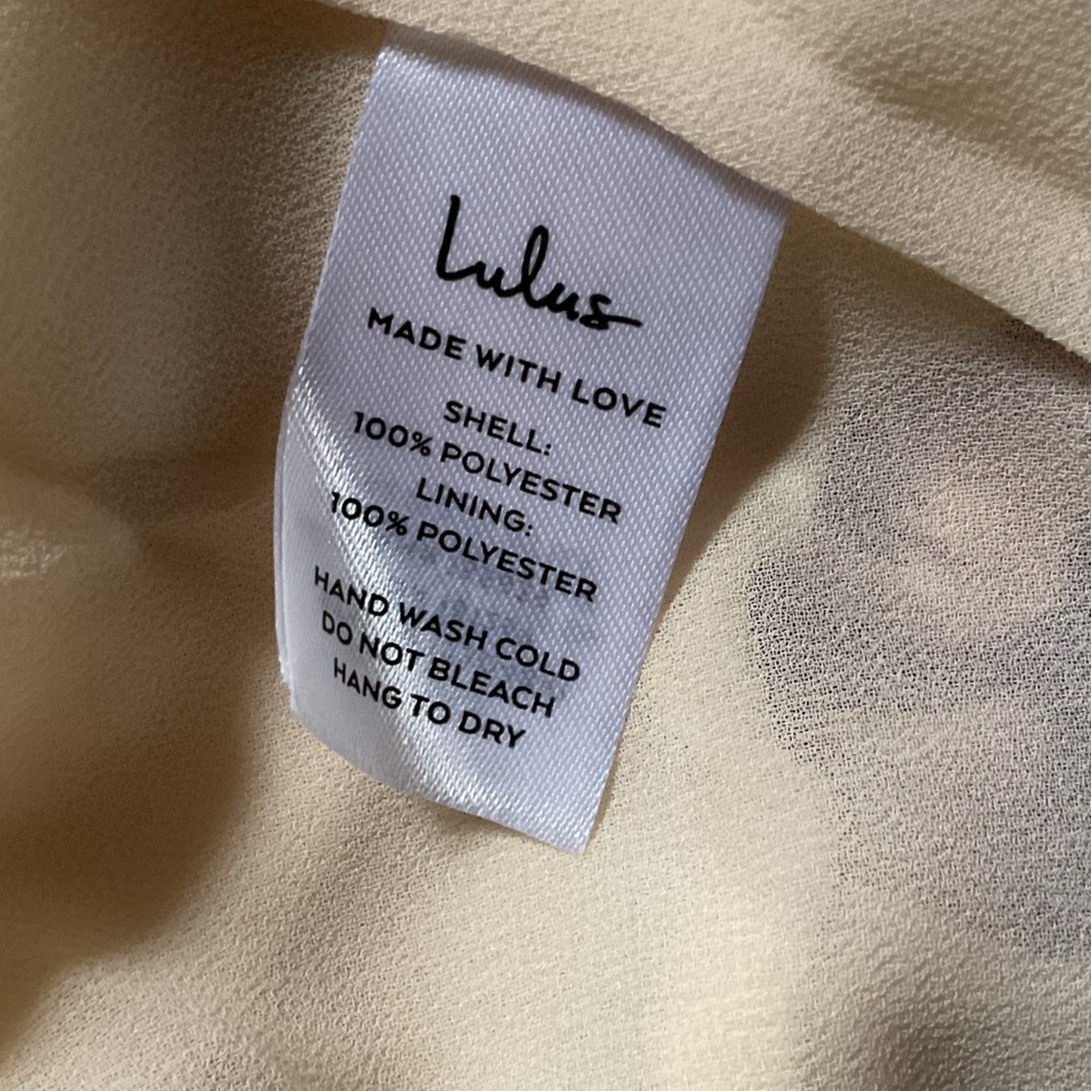 Lulus Sweet RSVP Cream Floral Satin Backless Long Sleeve Mini Dress, Medium - Picture 8 of 10